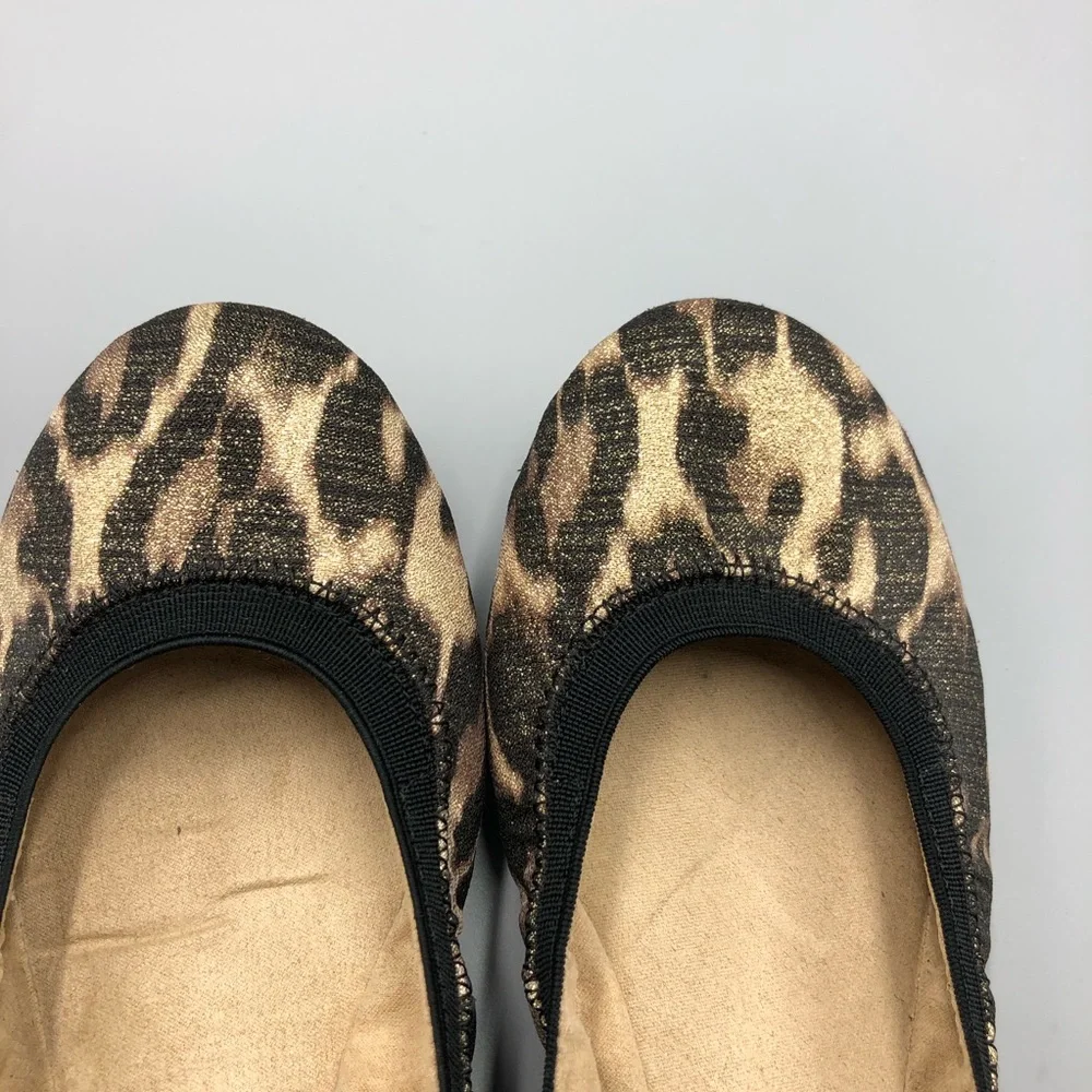 Bandolino Ballet Flats Size 6 1/2 Fabric Animal Print - Picture 5 of 7